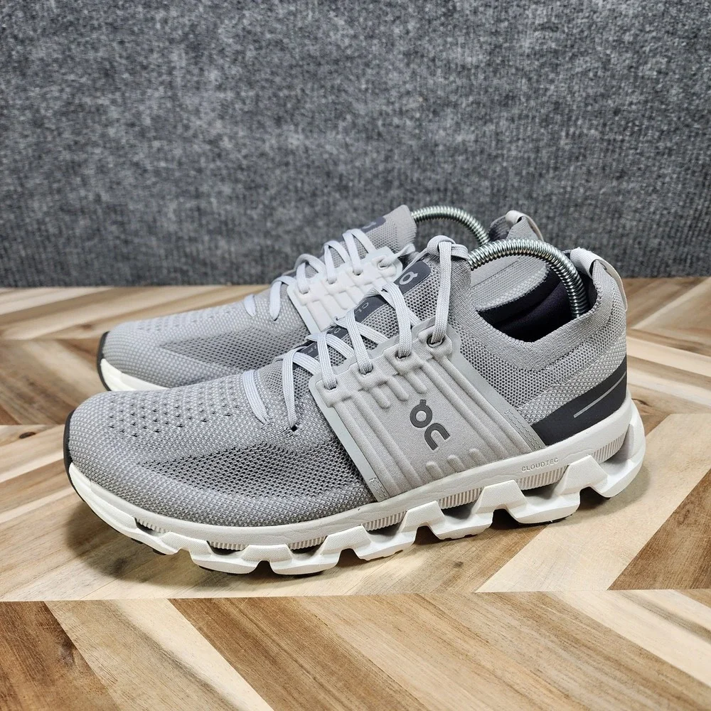 On Cloudswift 3 Men's Road Running Shoes Size 10 Alloy Glacier Gray Lace Up